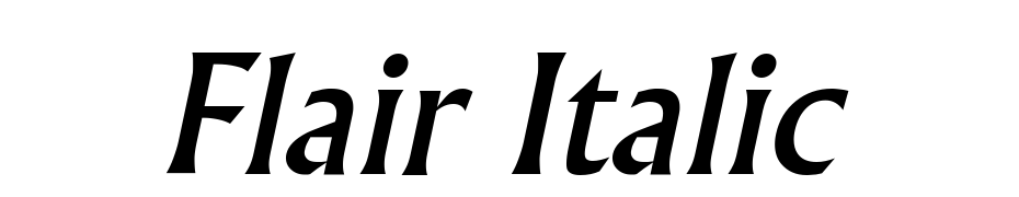 Flair Italic Font Download Free
