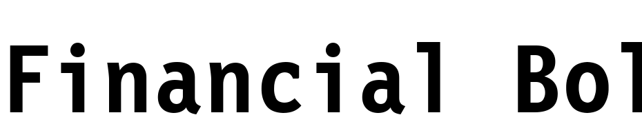 Financial Bold Font Download Free
