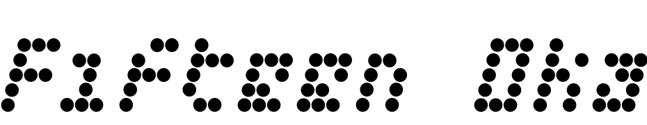 Fifteen Okay Slanted Font Download Free