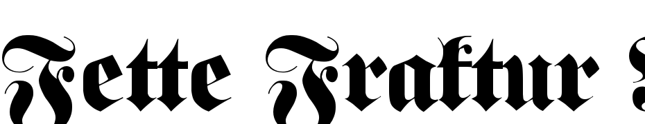 Fette Fraktur Regular Font Download Free