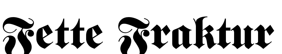 Fette Fraktur Yazı tipi ücretsiz indir