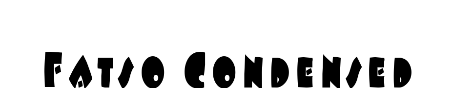 Fatso Condensed Font Download Free