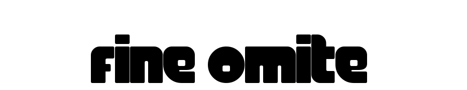 Fine OMite Font Download Free