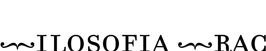 Filosofia Fractions cкачати шрифт безкоштовно