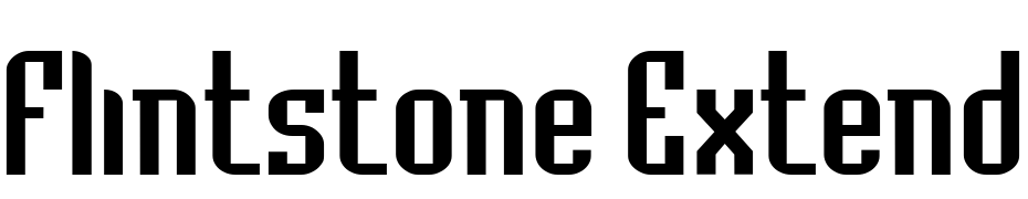 Flintstone Extended Normal Font Download Free