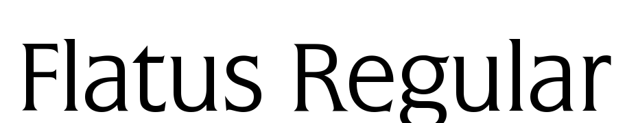 Flatus Regular Font Download Free