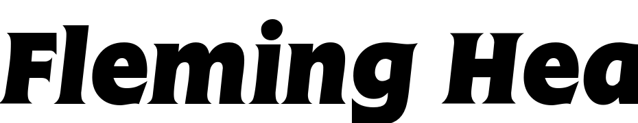 Fleming Heavy Regular Italic Font Download Free