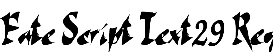 Fate Script Text29 Regular Font Download Free