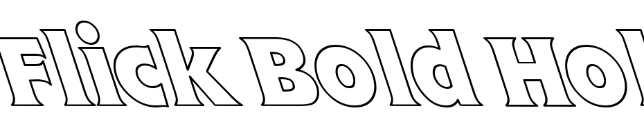 Flick Bold Hollow Lefty Font Download Free