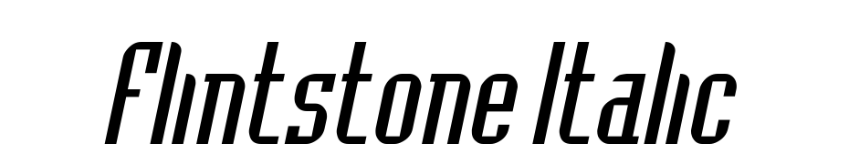 Flintstone Italic Font Download Free