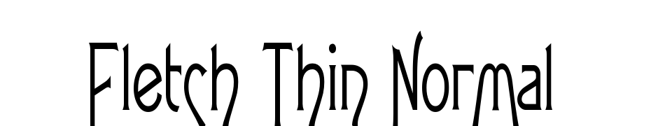 Fletch Thin Normal cкачати шрифт безкоштовно