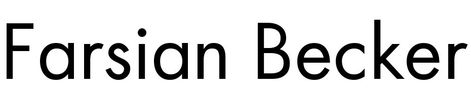 Farsian Becker Font Download Free