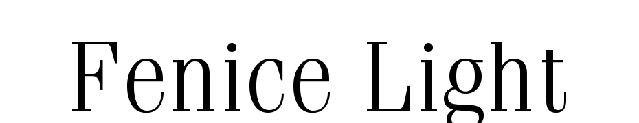 Fenice Light Font Download Free