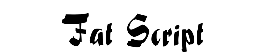 Fat Script Font Download Free
