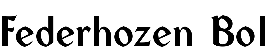 Federhozen Bold Font Download Free