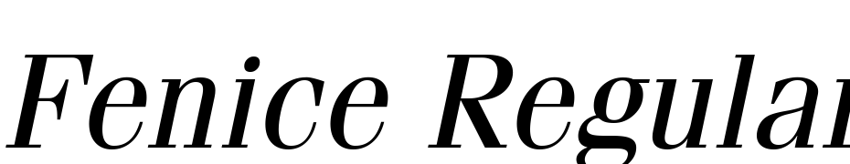 Fenice Regular Oblique Font Download Free