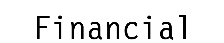 Financial Font Download Free