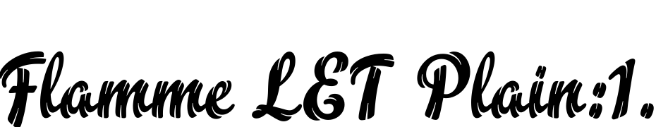 Flamme LET Plain:1.0 Font Download Free