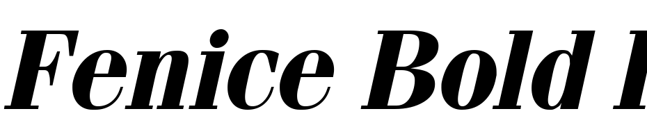 Fenice Bold Italic Font Download Free