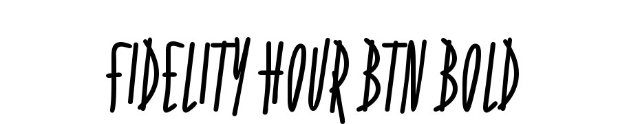 Fidelity Hour BTN Bold Font Download Free