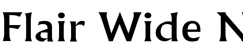 Flair Wide Normal Font Download Free