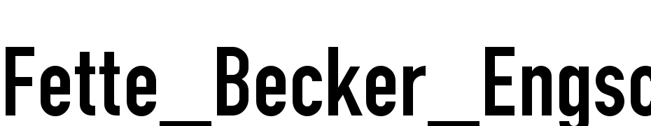 Fette_Becker_Engschrift Font Download Free
