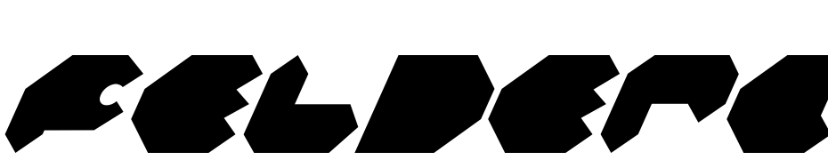 Feldercarb Italic Font Download Free