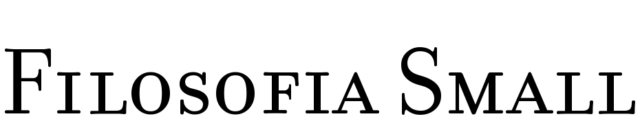 Filosofia Small Caps Font Download Free
