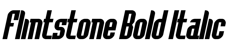 Flintstone Bold Italic Font Download Free