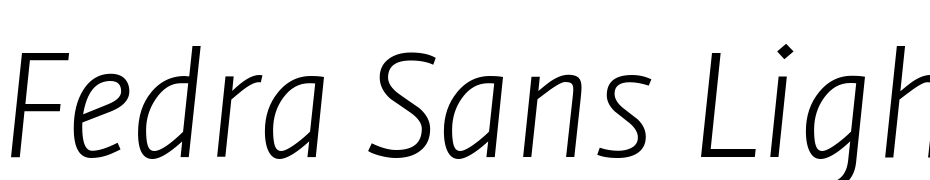 Fedra Sans Light Italic cкачати шрифт безкоштовно