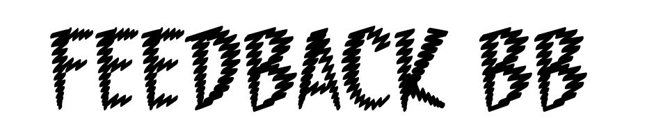 Feedback BB Font Download Free