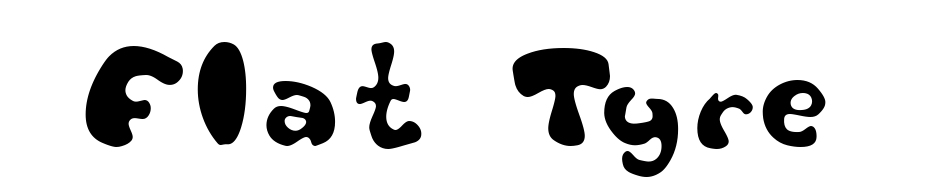 Flat Tyre Font Download Free