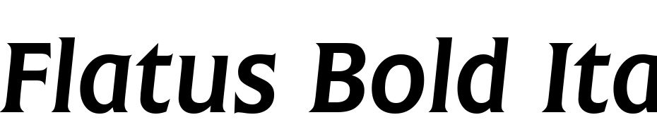 Flatus Bold Italic Font Download Free