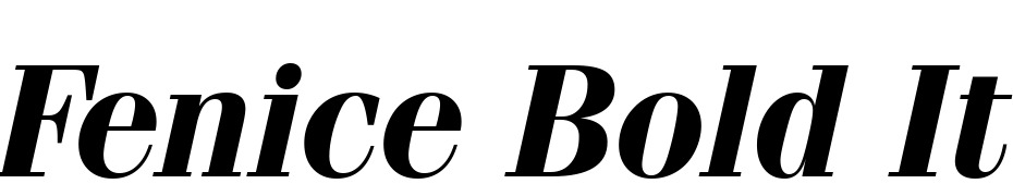 Fenice Bold Italic BT Font Download Free