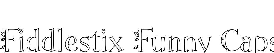 Fiddlestix Funny Caps Regular Font Download Free