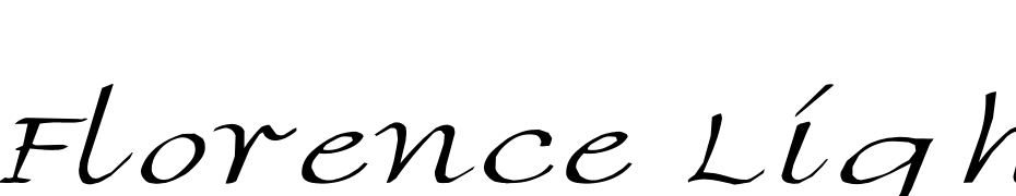 Florence Light Wd Font Download Free