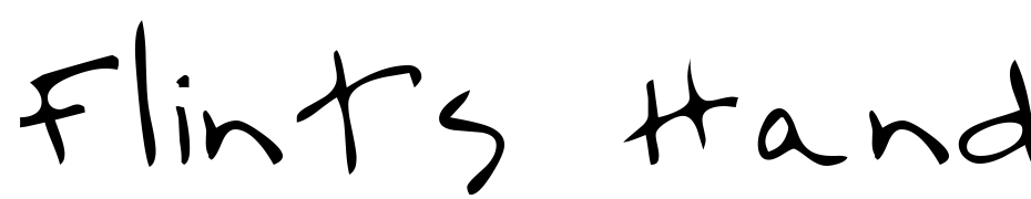 Flints Hand Font Download Free