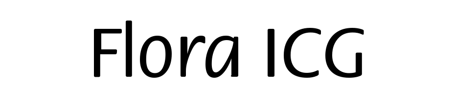 Flora ICG Font Download Free