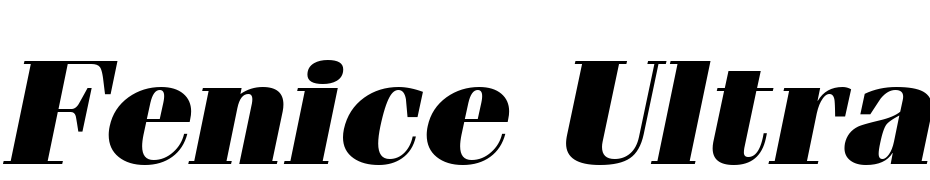 Fenice Ultra Oblique Font Download Free