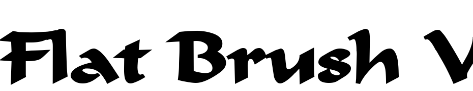 Flat Brush Wide Bold Font Download Free