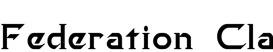Federation Classic Movie Font Download Free