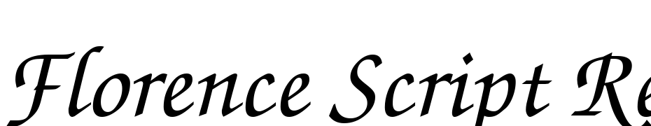 Florence Script Regular DB Font Download Free