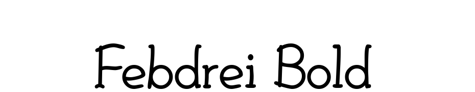 Febdrei Bold Font Download Free