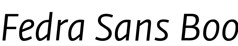 Fedra Sans Book Italic Yazı tipi ücretsiz indir
