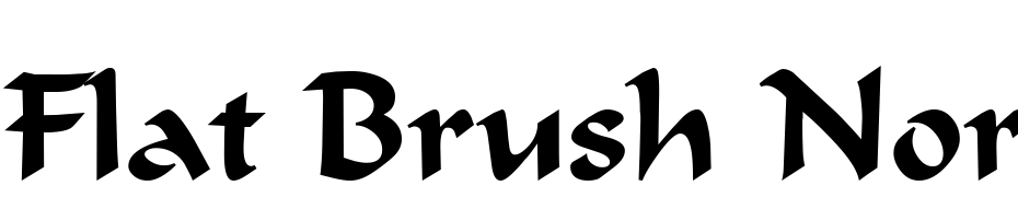 Flat Brush Normal Font Download Free