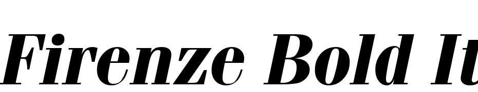 Firenze Bold Italic Font Download Free