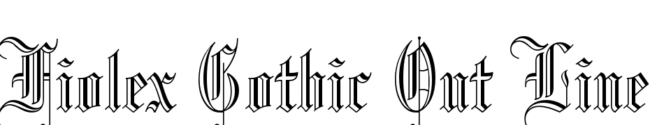 Fiolex Gothic Out Line Font Download Free