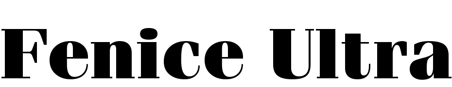 Fenice Ultra Font Download Free