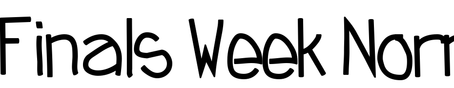 Finals Week Normal Font Download Free