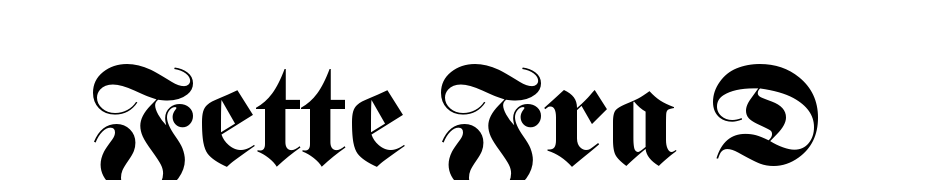 Fette Fra D cкачати шрифт безкоштовно